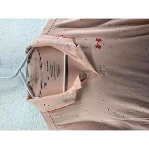 Under Armour Iso-Chill Verge Mens Golf Polo Pink Peach Confetti Mens XL Office